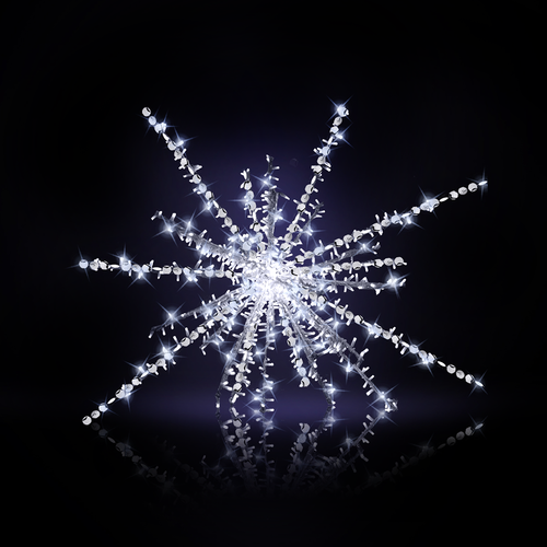 Street Light Stardust, Ø 100 cm, cold white LED